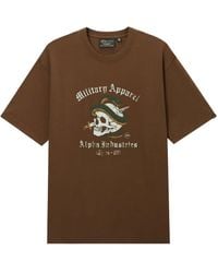 Alpha Industries - Skull Graphic T-Shirt - Lyst