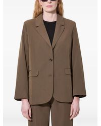 Samsøe & Samsøe - Buttoned Single-Breasted Blazer - Lyst