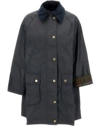 Barbour - Bednell Zip Button Cotton Coat - Lyst