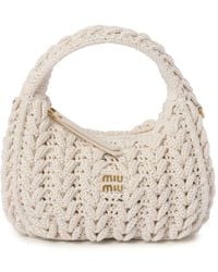 Miu Miu - Wander Crochet Tote Bag - Lyst