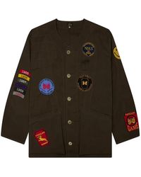 Needles - Shooting Patch-Detail Waxed-Cloth Jacket - Lyst