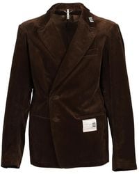 Maison Mihara Yasuhiro - Veste De Costume En Velours Côtelé - Lyst