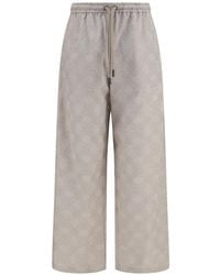 Off-White c/o Virgil Abloh - Arrows Monogram Wide-Leg Trousers - Lyst