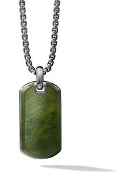 David Yurman Anhänger mit Nephrit-Jade, 35mm - Grün