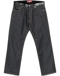 Junya Watanabe - Jeans Mit Leder-Patch - Lyst