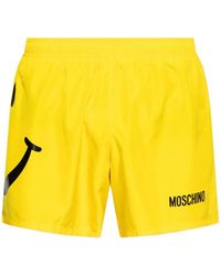 Moschino - X Smiley Logo-Print Swim Shorts - Lyst
