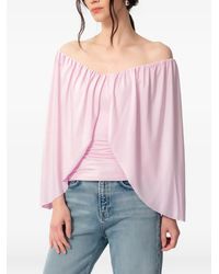 Concepto - Rosea Off-Shoulder Draped Top - Lyst