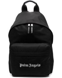 Palm Angels - Men Nylon Logo Backpack - Lyst