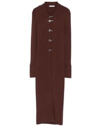 Patrizia Pepe - Ribbed Toggle-Fastening Cardigan - Lyst
