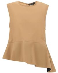 Kaos - Asymmetric Ruffled Top - Lyst
