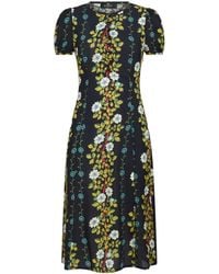 Etro - Kleid in A-Linie mit Blumen-Print - Lyst