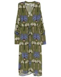 Anjuna - Cassandra Palm-Print Maxi Dress - Lyst