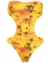 Lygia & Nanny Schulterfreier 'Taylor' Badeanzug - Gelb