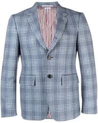Thom Browne - Check-print Wool-cashmere Suit Jacket - Lyst