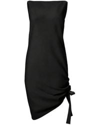 Carolina Herrera - Robe Asymétrique À Fronces - Lyst