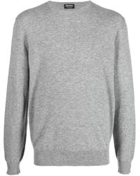 ZEGNA - Crew Neck Cashmere Sweater - Lyst