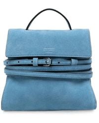 Moschino - Tie Me Leather Handbag - Lyst