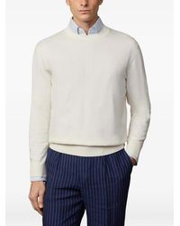 Hackett - Embroidered Cotton Sweater - Lyst