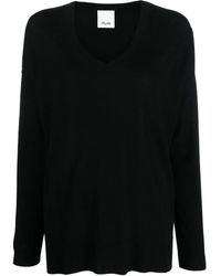 Allude - Fine-Knit V-Neck Jumper - Lyst