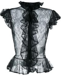 McQueen - Lace Blouse - Lyst