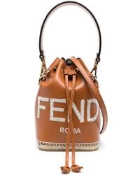 Fendi - Small Mon Tresor Leather Bucket Bag - Lyst
