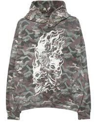THUG CLUB - Skull-Print Camouflage Hoodie - Lyst