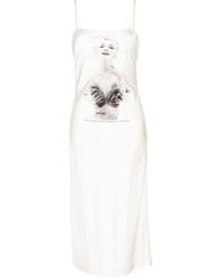 Fleur du Mal - Marilyn Midi Slip Dress - Lyst