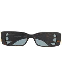Balenciaga - Bb Rectangle-frame Sunglasses - Lyst