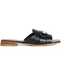 Karl Lagerfeld - Leather Slides - Lyst