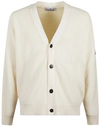 Stone Island - Geribbeld Vest Met Knoop - Lyst