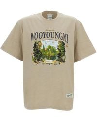 WOOYOUNGMI - Garden Graphic-Print T-Shirt - Lyst