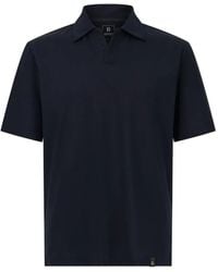 BOGGI - Open-Neck Polo Shirt - Lyst