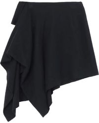 Yohji Yamamoto - Asymmetrischer Minirock - Lyst
