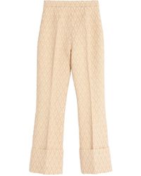 Valentino Garavani - Toute La V Lurex Jacquard Trousers - Lyst