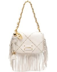 La Carrie - Borsa A Spalla Isabel Piccola Con Frange - Lyst