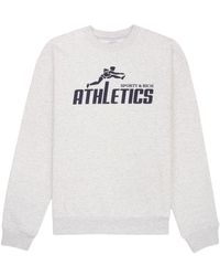 Sporty & Rich - 90s Athletics Cotton Sweatshirt - Lyst