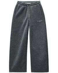 Alexander Wang - Mid-Rise Track Pant W/ Rhinestone Drawcord - Lyst