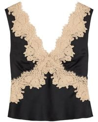 RIXO London - Emmie Lace-Trim Sleeveless Top - Lyst