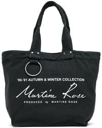 Martine Rose - Logo-Print Ring-Detail Tote Bag - Lyst
