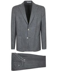 Eleventy - Single-Breasted Notched-Lapel Blazer - Lyst