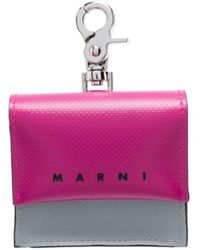 Marni - Portemonnaie mit Logo-Print - Lyst