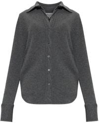 Maison Margiela - Button-Up Curved-Hem Shirt - Lyst