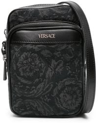 Versace - Man Black+Black Ruthenium Bag 1013531 - Lyst