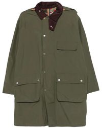 Barbour - X Paul Smith Corduroy Collar Coat - Lyst