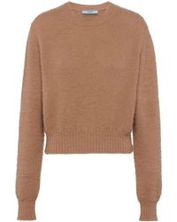 Prada - Crew-Neck Cashmere Sweater - Lyst