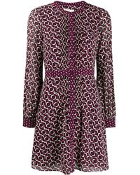 michael kors botanical georgette wrap dress