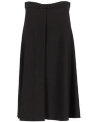 forte_forte - Grain De Poudre Midi Skirt - Lyst