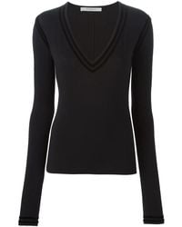 Givenchy - Pull À Col V Profond - Lyst