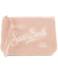 MC2 Saint Barth - Aline Teddy-Texture Pochette Clutch Bag - Lyst