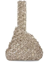 HIBOURAMA - Niky Crystal-Embellished Woven Clutch Bag - Lyst